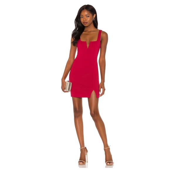 Lovers + Friends Dresses & Skirts - New Lovers And Friends Draya Mini Dress Merlot Red, size S